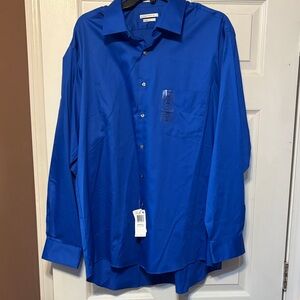 Van Heusen Royal Blue Long Sleeve Dress Shirt